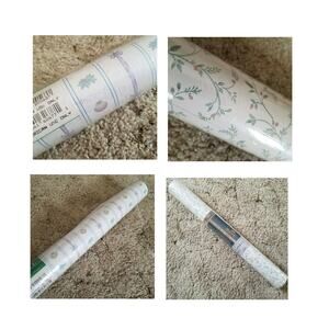 Two Maxwell Wallcovering Pattern No. 7062677 Ocean and 7049401 Run1 Flower